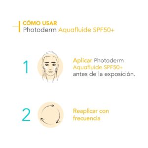 Bioderma Photoderm Bloqueador Facial Crema Spf 50 x 40 ml Aquafluido Tono Neutro - Imagen 3