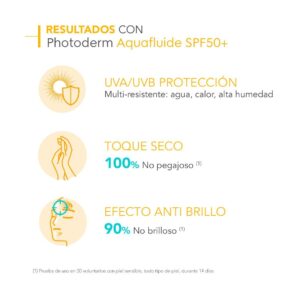 Bioderma Photoderm Bloqueador Facial Crema Spf 50 x 40 ml Aquafluido Tono Neutro - Imagen 4