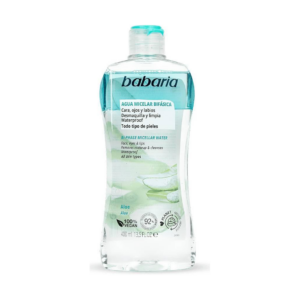 Babaria Agua Micelar x 400 ml Bifasica Aloe - Imagen 1