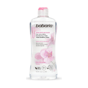 Babaria Agua Micelar x 400 ml Suave Rosa Mosqueta P. Sensible - Imagen 1