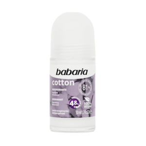 Babaria Desodorante Roll On x 50 ml Vidrio Cotton - Imagen 1