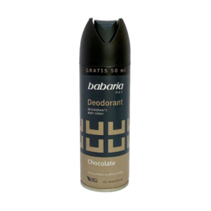 Babaria Men Desodorante Body Spray x 150 + 50 ml Gratis Chocolate - Imagen 1