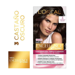 Excellence Tinte Kit 03    Castaño Oscuro Natural - Imagen 1