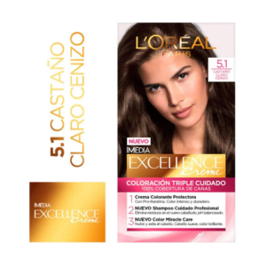Excellence Tinte Kit 05.1 Castaño Claro Cenizo - Imagen 1