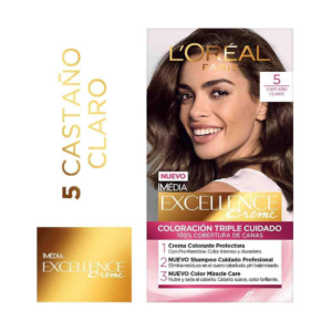 Excellence Tinte Kit 05 Castaño Claro Natural - Imagen 1