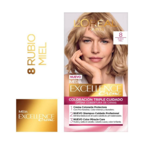 Excellence Tinte Kit 08    Rubio Claro Natural - Imagen 1