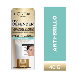 Loreal Bloqueador Uv Defender Fps50 40 g Antibrillo - Imagen 1