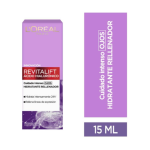 Loreal Crema Revitalift x 015 ml Acido Hialuronico Ojos - Imagen 1