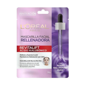 Loreal Mascarilla Revitalift Acido Hialuronico Tela - Imagen 1
