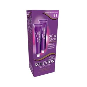 Dúo Pack del Tinte Koleston Rubio Cenizo Claro 81 - Imagen 1