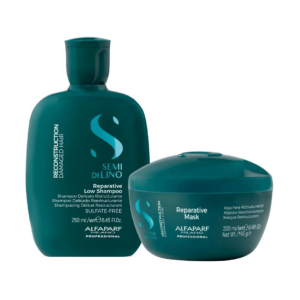 Alfa Parf Estuche Shampoo 250 ml /mascara 200 ml /brillo Sdl 30 ml Reconstruccion (verde) - Imagen 1