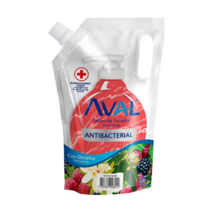 Aval Hand Jabon Liq. 800 ml Antib Frutos Rojos Doypack Refill - Imagen 1