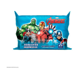 Avengers Toallitas Humedas Antibacterial x 025 Und - Imagen 1