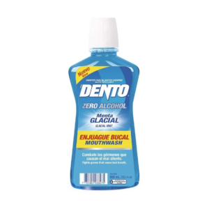 Dento Enjuague Bucal x 980 ml Menta Glacial (azul) Zero Alcohol - Imagen 1