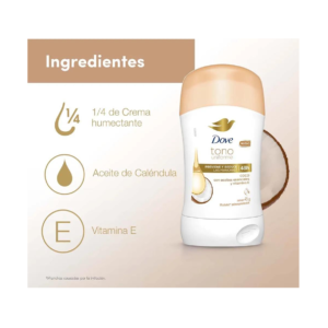 Dove Desodorante Barra 50 g Tono Uniforme Coco - Imagen 2