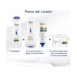 Dove Acondic. x 370 ml Recontrucción Completa - Imagen 2
