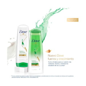 Dove Acondic. x 400 ml Largos Fortalecidos + Biotina - Imagen 2