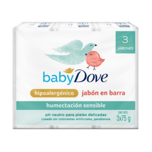 Dove Baby Jabon Oferta x 3 Und x 075 g Hidratacion Sensible - Imagen 1