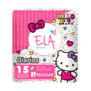 Ela Protectores Diarios x 015 Und Hello Kitty Algodón - Imagen 1