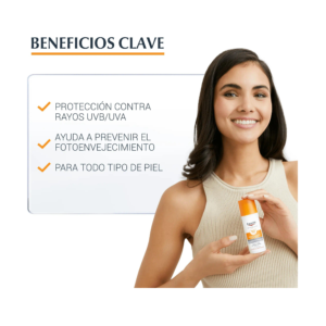 Eucerin Bloqueador Facial Fluido Fps 50 x 50 ml Photoaging Contro Antiedad - Imagen 4