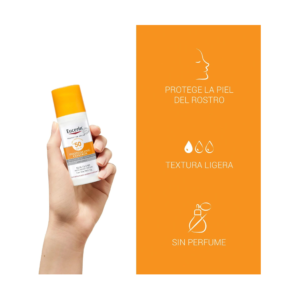 Eucerin Bloqueador Facial Fluido Fps 50 x 50 ml Photoaging Contro Antiedad - Imagen 2
