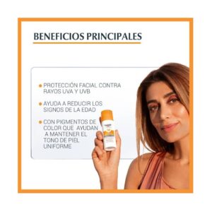 Eucerin Bloqueador Facial Gel Con Color Fps 50 x 50 ml Oil Control Toque Seco Tono Medio - Imagen 3