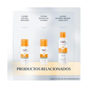 Eucerin Bloqueador Facial Gel Con Color Fps 50 x 50 ml Oil Control Toque Seco Tono Medio - Imagen 4