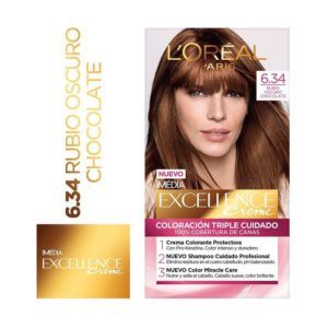Excellence Tinte Kit 06.34 Rubio Oscuro Chocolate - Imagen 1