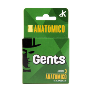 Gents Preservat. x 3 Contour (anatomico) Verde - Imagen 1
