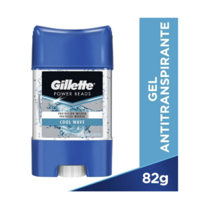 Gillette Desodorante Clear Gel Ap 82 gr Power Beads Cool Wave - Imagen 1