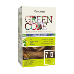 Green Code Tinte Kit S/amoniaco 7.13 Rubio Avellana - Imagen 1
