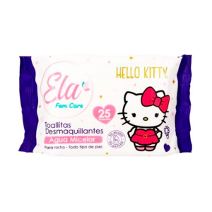 Hello Kitty Toallitas Desmaquillantes x 025 Und Con Agua Micelar - Imagen 1