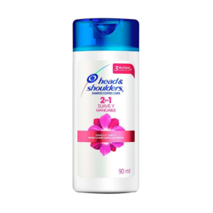 H & S 2en1 Shampoo x 090 ml Suave Y Manejable - Imagen 1