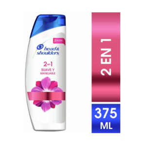 H & S 2en1 Shampoo x 375 ml Suave Y Manejable - Imagen 1