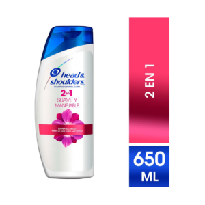 H & S 2en1 Shampoo x 650 ml Suave Y Manejable - Imagen 1