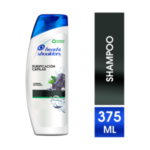 H & S Shampoo x 375 ml Purific Capilar Carbon Act - Imagen 1