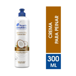 H & S Crema De Peinar x 300 ml Aceite De Coco Rizos - Imagen 1