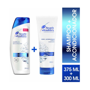 H & S Oferta Shampoo 375/acondic. Tubo 300 Limpieza Renov - Imagen 1