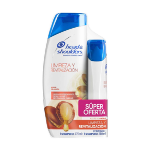 H & S Oferta Shampoo 375/shampoo 180 ml Aceite De Argan - Imagen 1