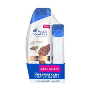 H & S Oferta Shampoo 375/shampoo 180 ml Cafeina Anticaida Antifall - Imagen 1