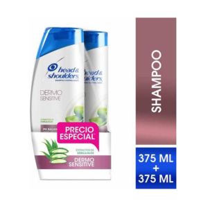H & S Oferta Shampoo 375/shampoo 180 ml Dermo Sensitive - Imagen 1