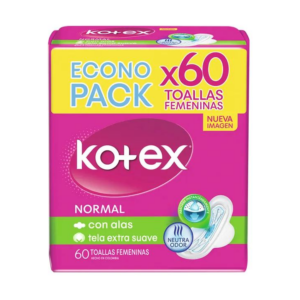 Kotex Toallas x 60 Normal Extra Suave - Imagen 1