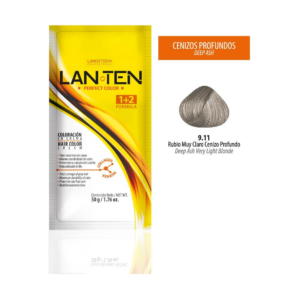 Lanten Tinte Sachet 9.11 Rubio Muy Claro Cenizo Profundo - Imagen 1