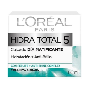 Loreal Crema Hidra-total 5 x 50 ml Matif Anti-brillo - Imagen 1