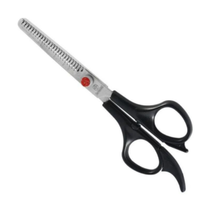 Mundial Tijera Entresacar Punto Rojo P/cabello Filo Laser 6" Con Descanso Acero Inoxidable - Imagen 1
