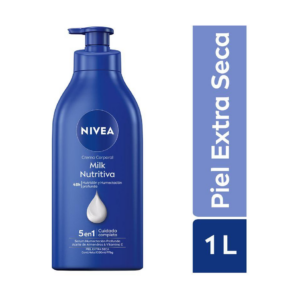 Nivea Body Crema x 1000 ml Milk Nutritiva P. Extraseca - Imagen 1