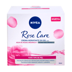 Nivea Care Crema Gel Hidrat x 050 ml Acid. Hialuronico Rose Care - Imagen 1
