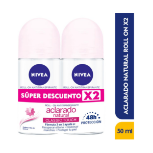Nivea Desodorante Oferta Roll On Mellizos Aclarado Natural - Imagen 1