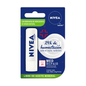 Nivea Solar Bloqueador Labial Med Protection/repair Fps 15 Blanco - Imagen 1