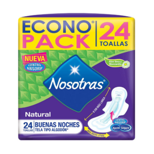 Nosotras Toallas x 024 Buenas Noches  Tela - Imagen 1